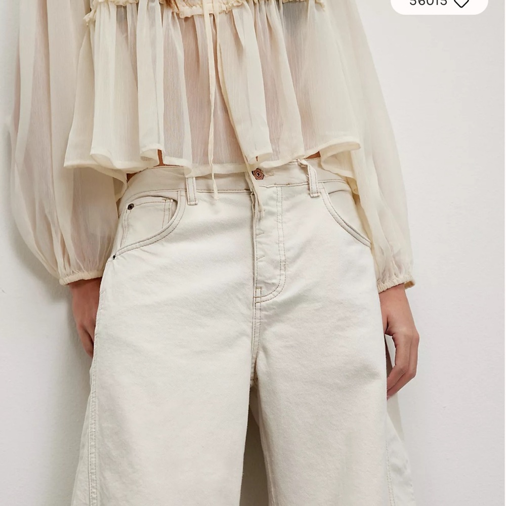 We The Free Good Luck Mid-Rise Barrel Jeans